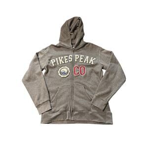 Teemax Size Small Full Zip Pikes Peak Colorado‎ Hoodie Jacket Unisex Mountain